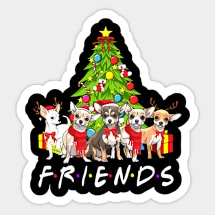 chihuahua lover Christmas Sticker